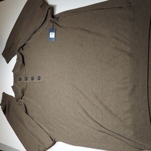 Mens Thelonious C wool blend olive sweater 2XT